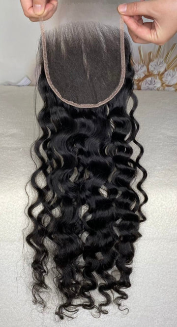 Raw Burmese curly 5x5 HD lace closure